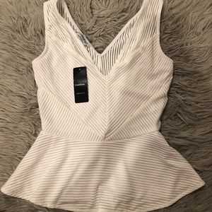 BEBE Peplum Top